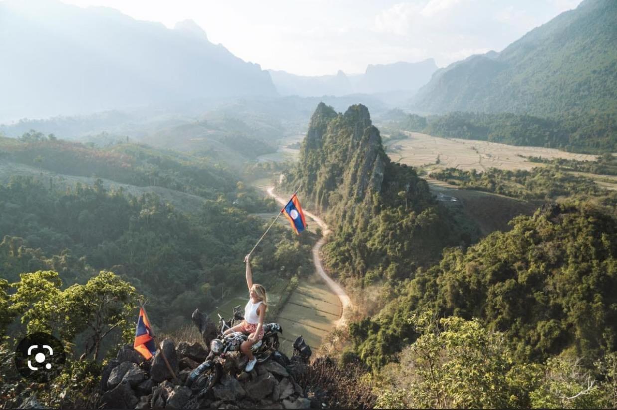 Vang Vieng Victory Hostel Ngoại thất bức ảnh