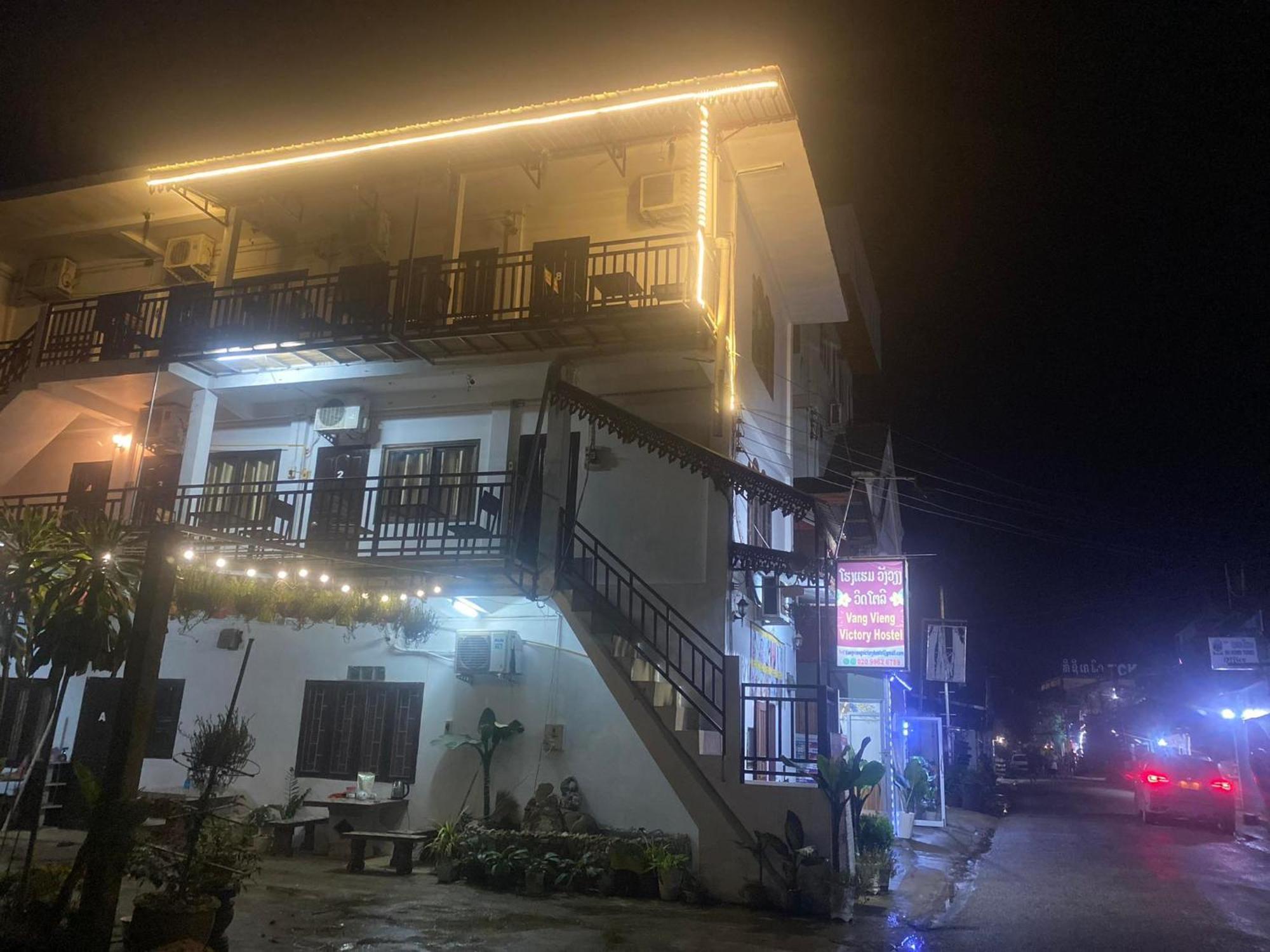 Vang Vieng Victory Hostel Ngoại thất bức ảnh